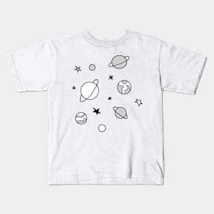 Minimalist space Kids T-Shirt